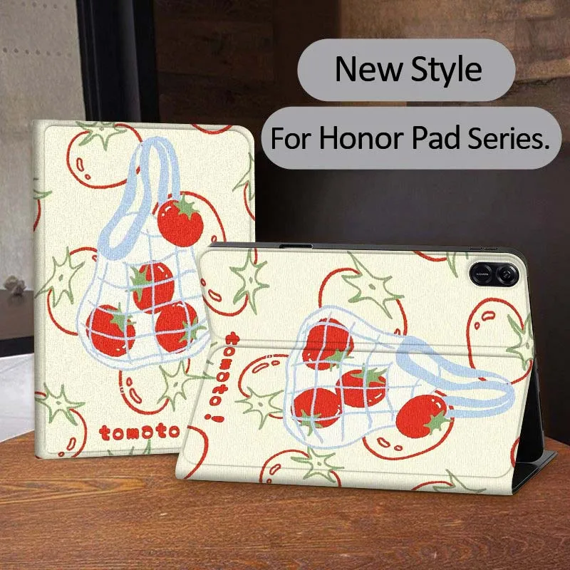 

Fruit Mesh Bag Pattern For Honor Tab Tablet MagicPad 3 6 7 X8 V7 V8 8 9 X9 X8a X9a 10 Pro Inch 2020 2021 Tablet Case