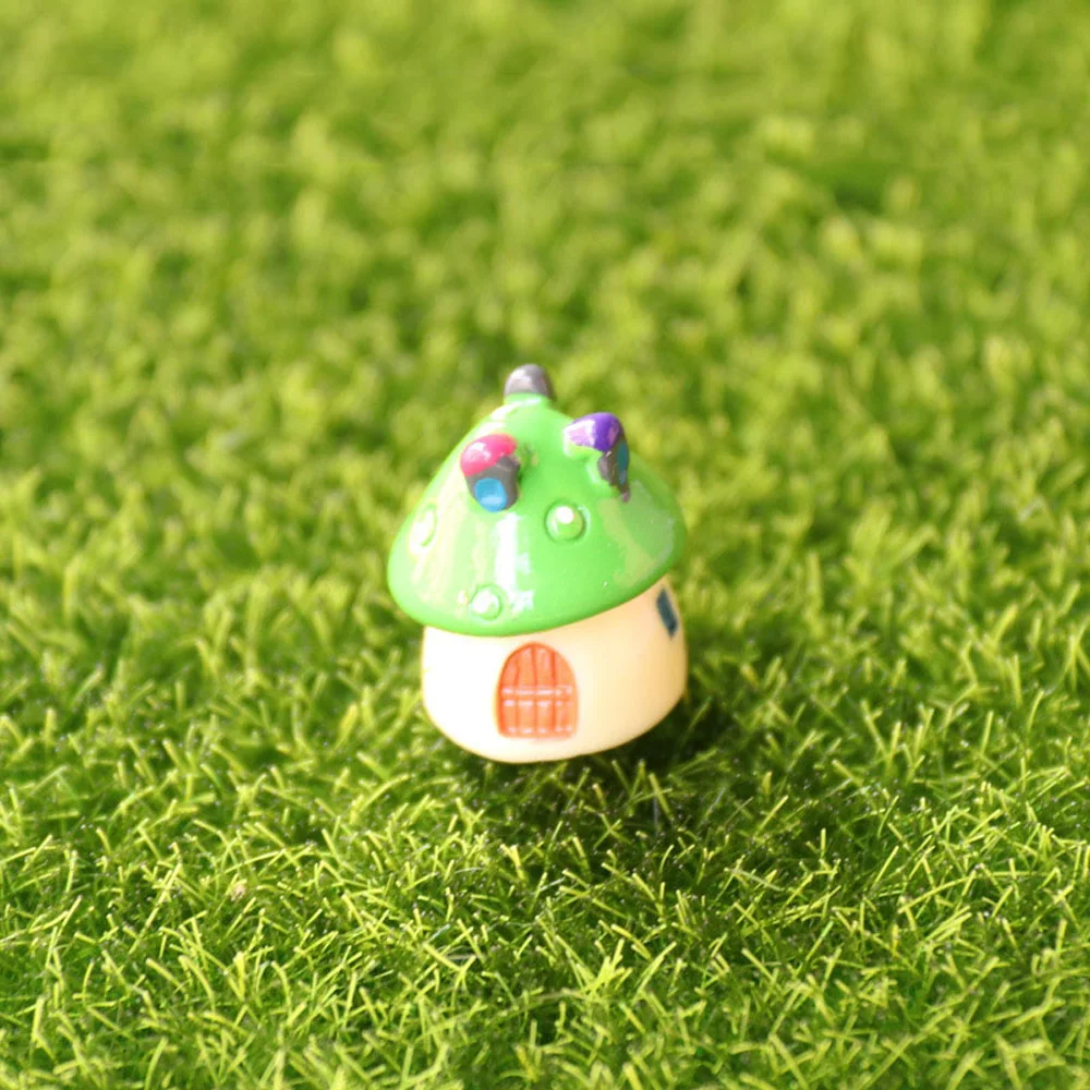 

Handmade Resin Office Miniature Mushroom Fairy Garden Ornament Bonsai Decoration Miniature Figurine Micro Landscape
