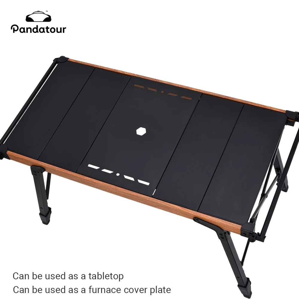 Pandatour New Camping IGT 1-Unit Accessories Griddle Drain Basket Bamboo Board Portable Outdoor 1-Unit Parts Supplies