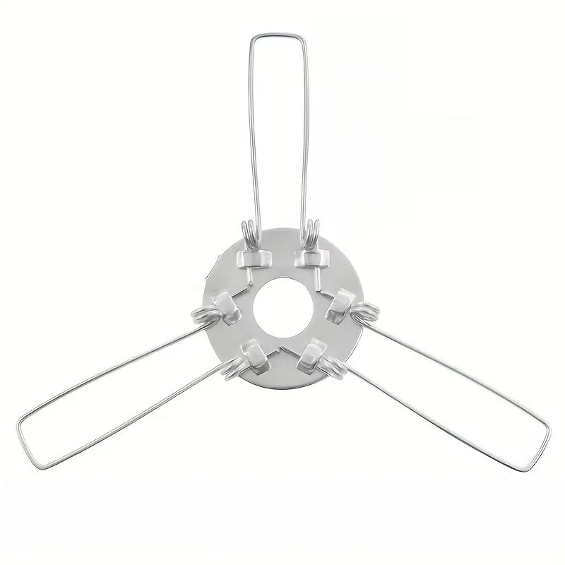 38 pcs 120mm-Fork Lamp Spring Clips, 3-Fork Stable Design and Strong Metal Spring, ideal for Home Lighting Installation