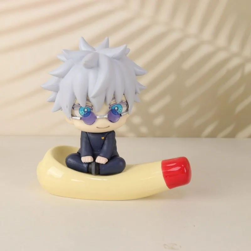 Cartoon Creative Squeeze Tomato Sauce Shape Sauce Dish Creative Cute Japanese Figure Base Ornament 13cm