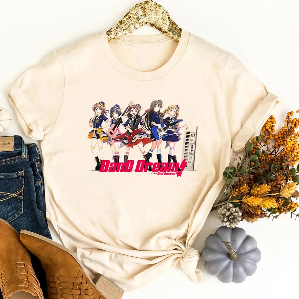 Bang Dream t shirt girl grunge party vintage japanese t shirt summer aesthetic jojifuku alternative  2000s