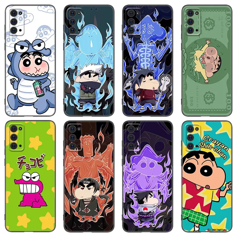 Милый чехол для телефона Crayon Shin-chan для Samsung Note 8 9 10 Lite 20 Ultra M40 M60 M80 S M14 M32 M33 5G M04 M10 M11 M12 M20 M22 M30