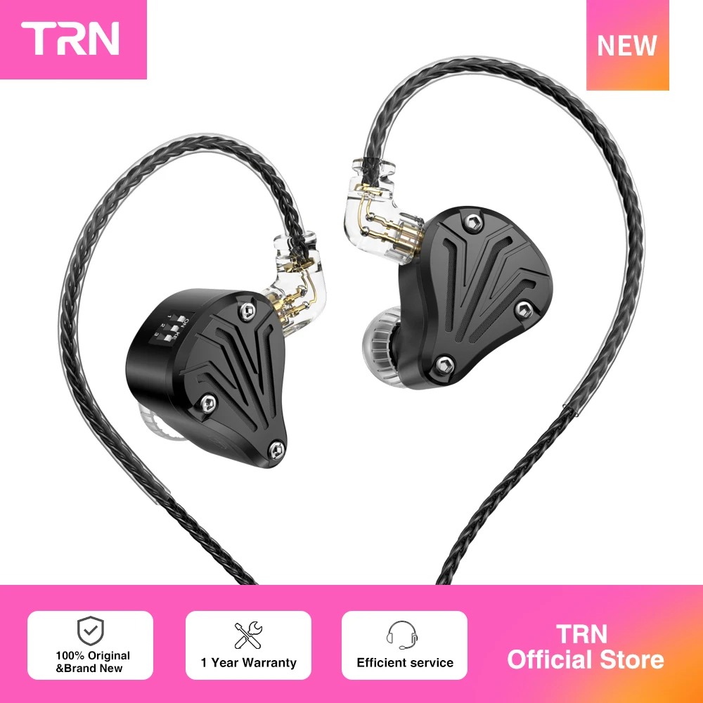Image of TRN BAX Pro 2BA 1DD 2EST Tribrid Metall In-Ear-Kopfhörer IEM HIFI DJ Monitor Sportkopfhörer Ohrstöpsel Headset