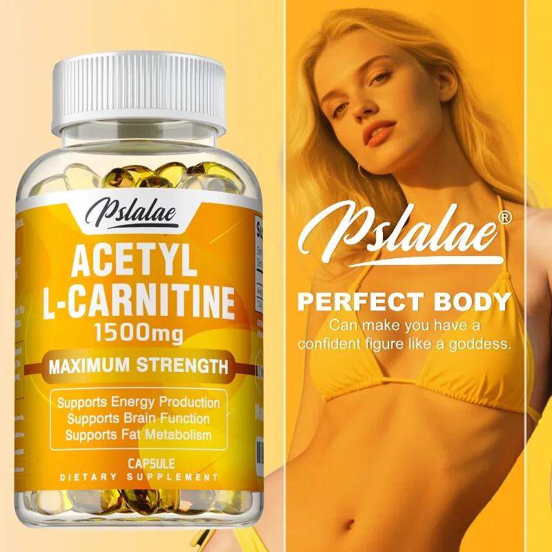 

Acetyl-L-Carnitine Capsules - Promote Energy Production, Supports Heart and Brain Health, Improve Memory and Concentration
