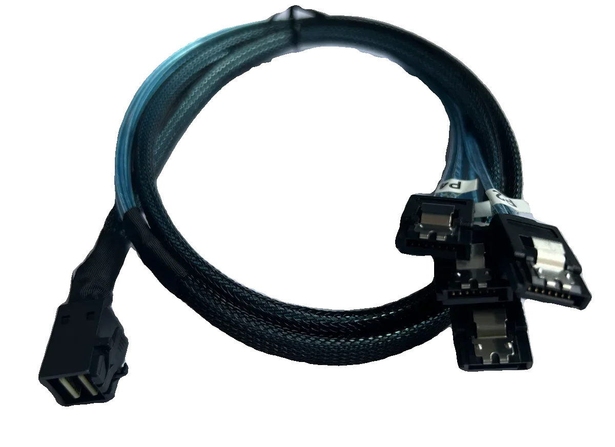 

8643 пары кабелей для передачи данных жесткого диска 4SATA 1-–4 Mini SAS с подключением к карте 0,75 см