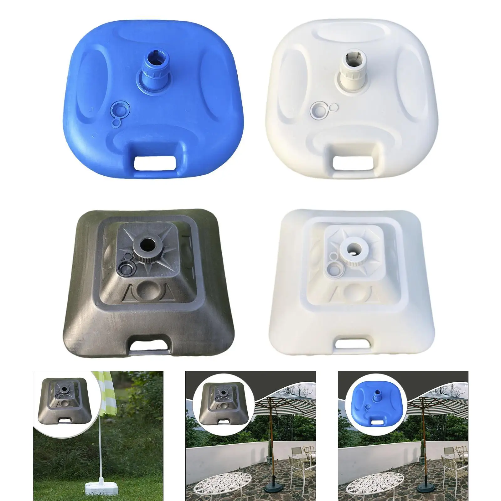 

Patio Umbrella Base Heavy Duty Accessories Water/Sand Filled Umbrella Stand for Fishing Summer Beach Outdoor Backyard Patio