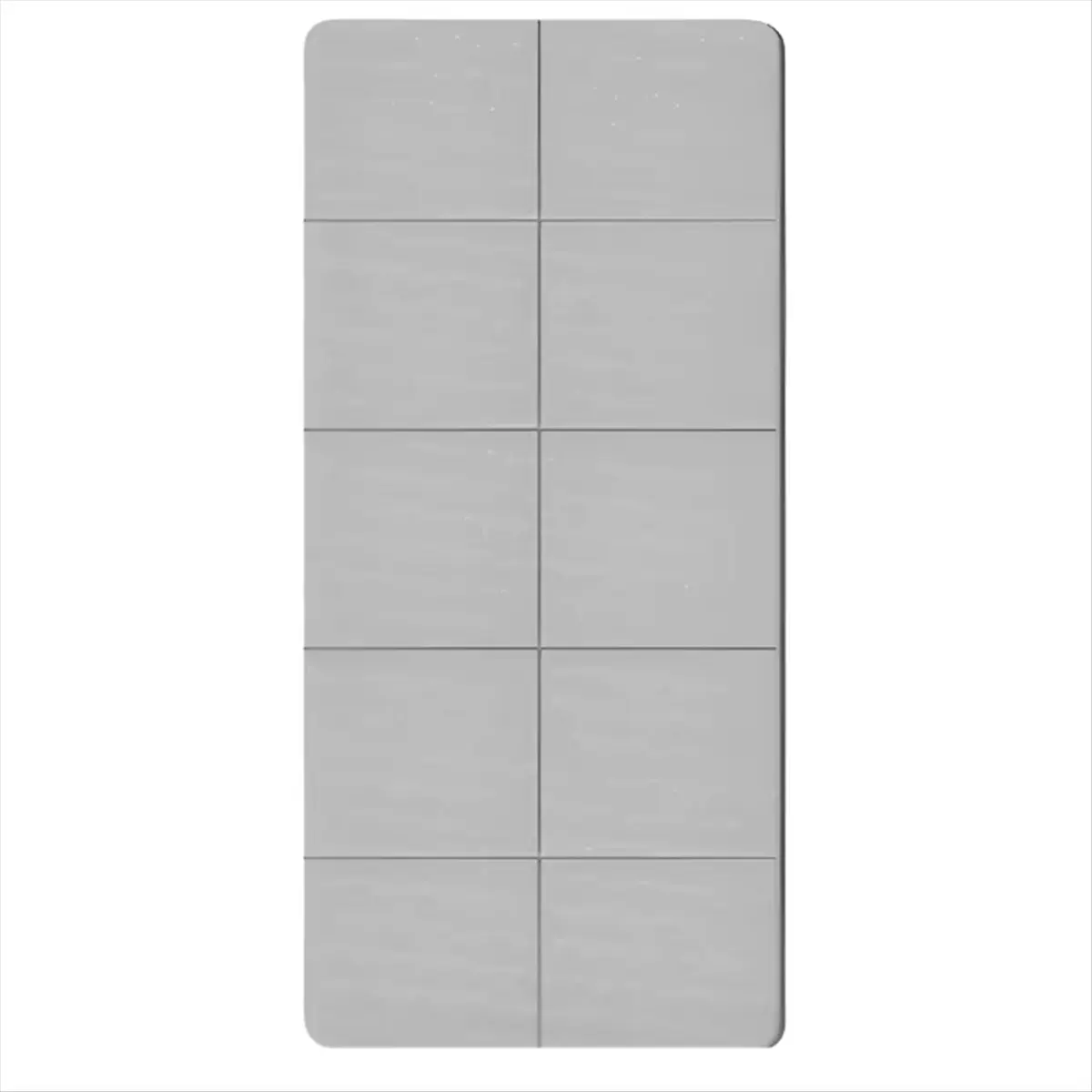 ABJS Eco-Friendly TPE Yoga Mat, Foldable, Double-Sided Non-Slip , Ideal for Travel, Pilates & Floor Workouts Gray