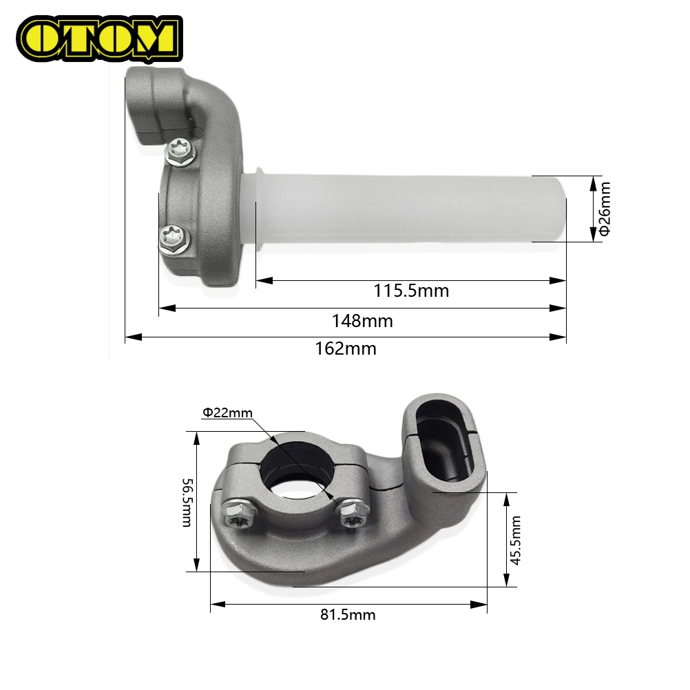 OTOM For KTM HUSQVARNA GASGAS Throttle Control Casing Base Fueller Handlebar Accelerator Twister Grip EXCF SXF XCF FC FE FS FX
