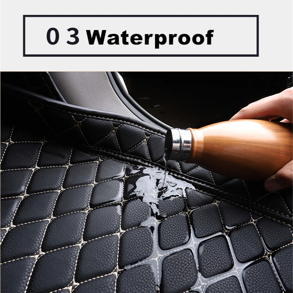 Tappetino per bagagliaio di un\'auto laterale alto per Ford Mustang 2014 2013 12 2011 XPE posteriore Cargo Protect Cover Liner Tail Boot Tray