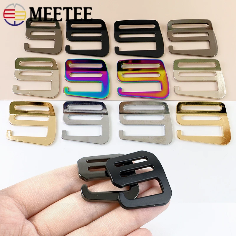 

2-10Pcs 19-38mm Metal O D Ring Buckles for Strap Waistband Bags Tri-Glide Slider Clasp Handbag Loop Hook DIY Sewing Accessories