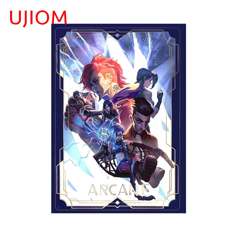 UJIOM for League of Legends Jinx Arcane Wall Stickers Nice Sunscreen Bathroom Posters Design Decal Cool Game Room Wallpapers