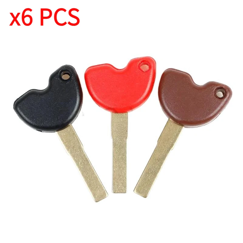 6Pcs Blank Key Motorcycle Replace Uncut Keys For Vespa Piaggio 3VTE GTV GTS 125 250 300 795 GILERA NEXUS 500 MP3 250 Beverly 350