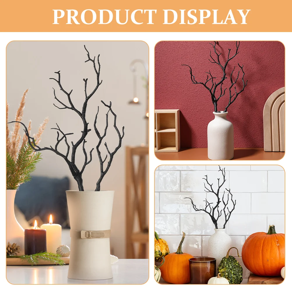 1PC Plastic Artificial Antler Branches Decorative Plant Twigs Accessories Vase Filler Balcony Garden Bathroom