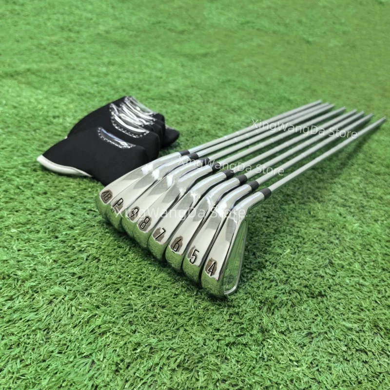 

Новые 200 серебристых гольф-клюшек T200, 8 шт. (4, 5, 6, 7, 8, 9, P), сталь/графит, флекс R/S/SR, в сборе с чехлами, TaiFu