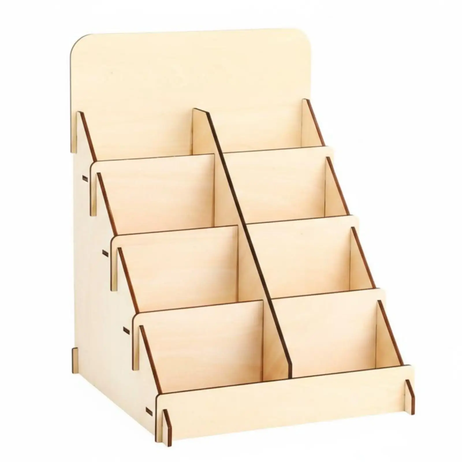 Wooden Staircase-Shaped Greeting Card Display Stand - Card Holder