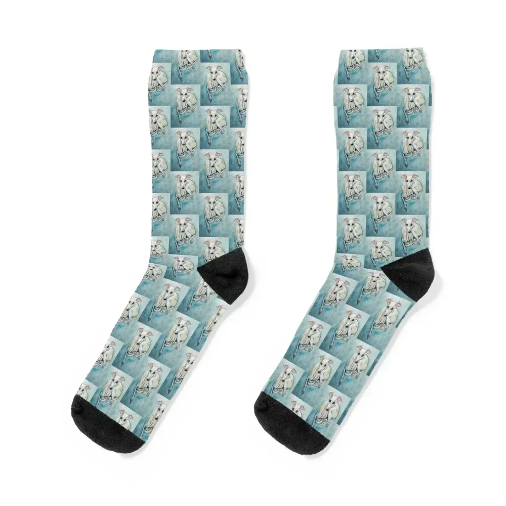 White Iggy Socks designer floral luxury Socks Male Women's