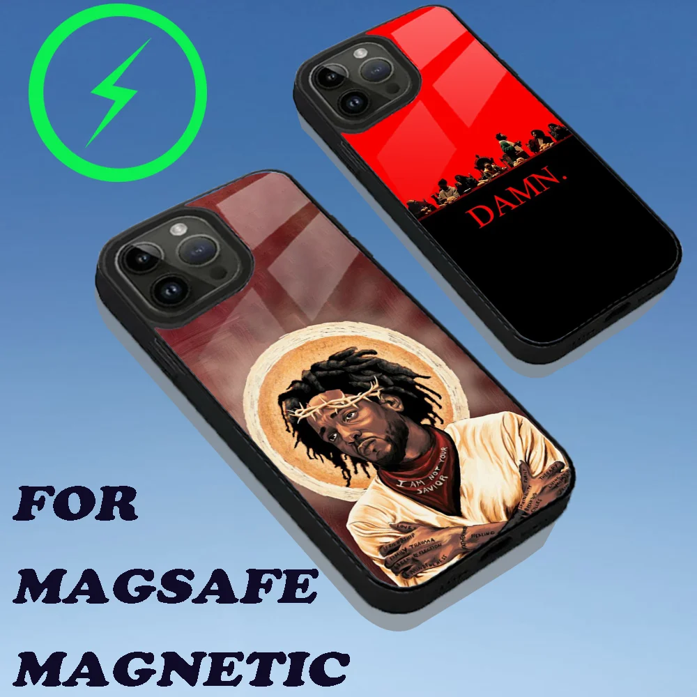 Rapper K-Kendrick L-Lamar Phone Case For iPhone 15,14,13,12,11,Plus,Pro,Max Mini Magsafe Magnetic Wireless Charging