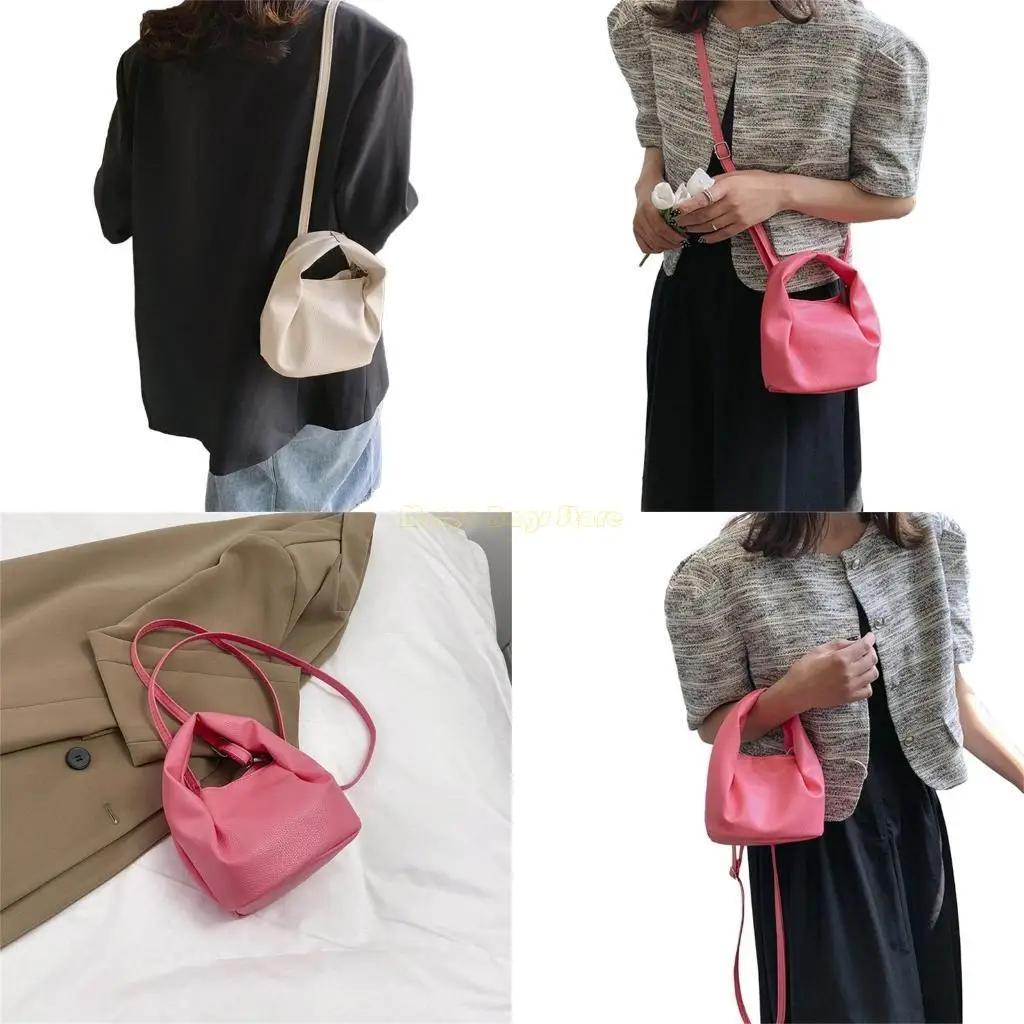

X90D Solid Color Crossbody Bag for Women Casual Shoulder Bag PU Leather Bag