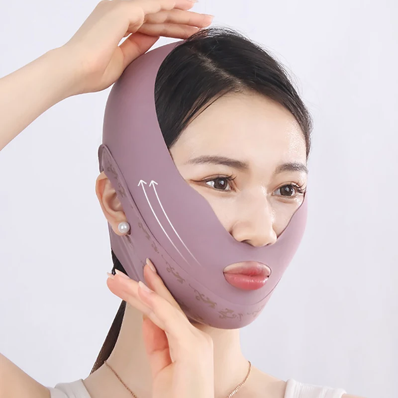 Mento Guancia Benda dimagrante V Shaper V Linea Maschera di sollevamento Lifting del viso Antirughe Fascia per dormire Maschera Bellezza Salute