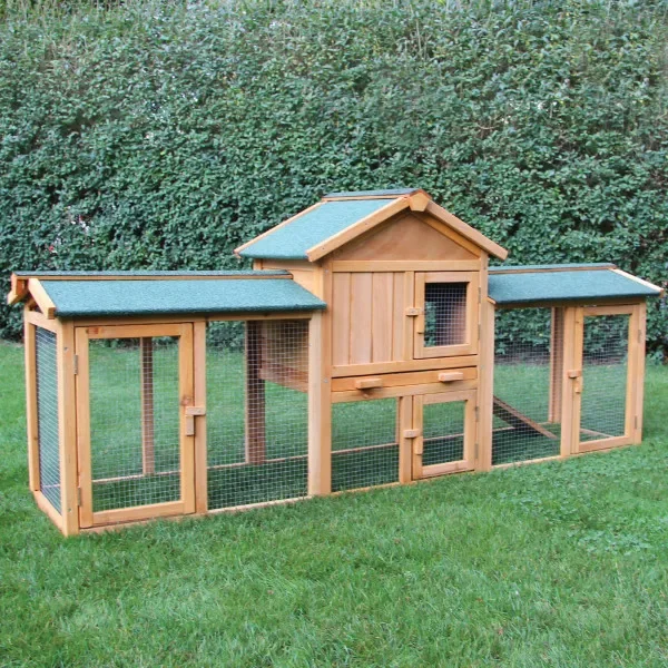 Rabbit Hutch Large Metal Run Wooden Cage Chicken Coop Guinea Pig cage