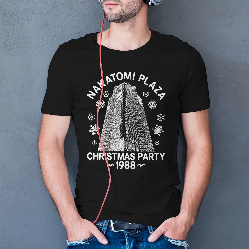

Summer Vintage T-shirt 1988 NAKATOMI PLAZA Christmas Party 3D Printed Street Men's and Women's Fashion Casual Harajuku Tops
