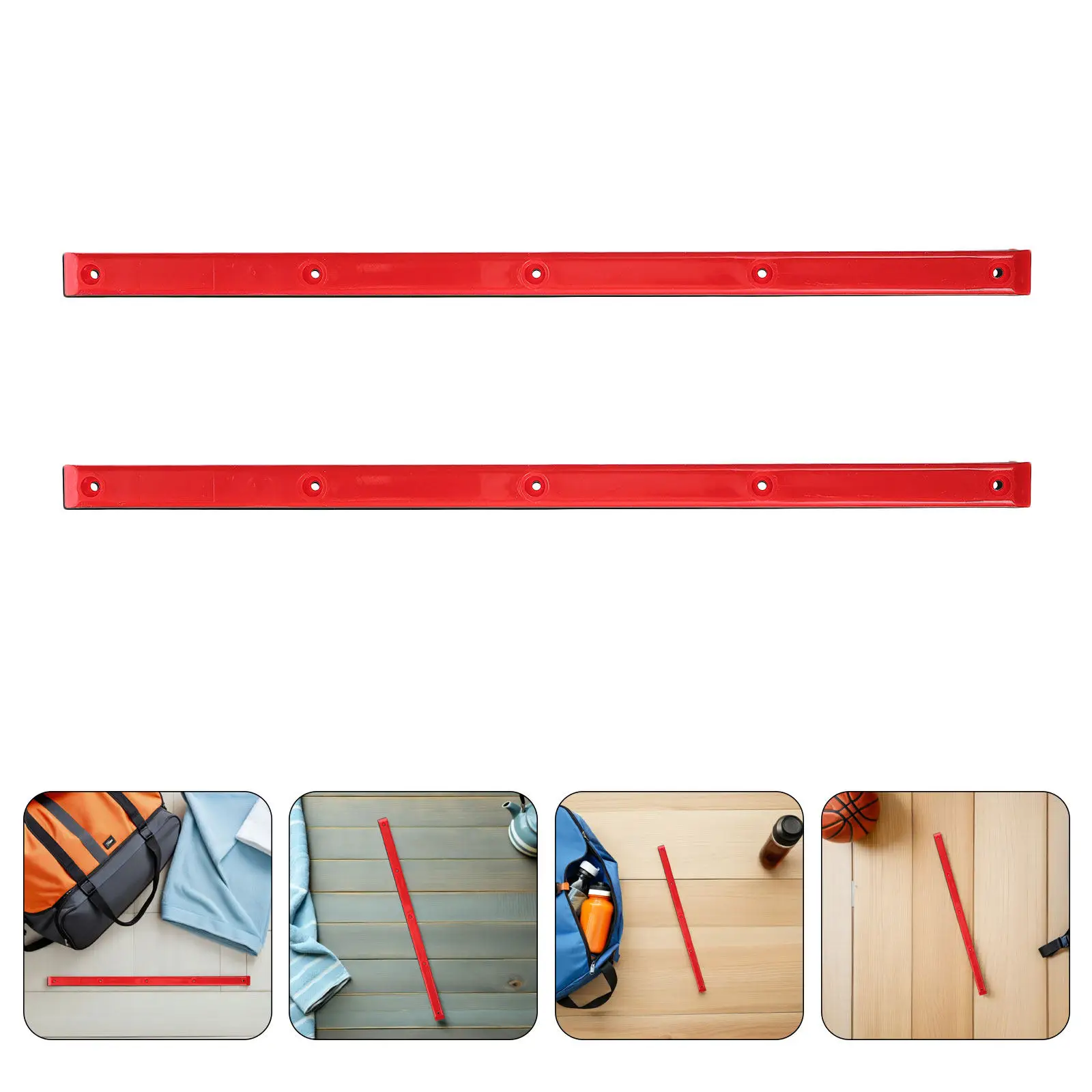 

4Pcs Rib Bones Rails for Skateboard High Elasticity Plastic Wear Resistant for Daily Skating Smooth Grinding