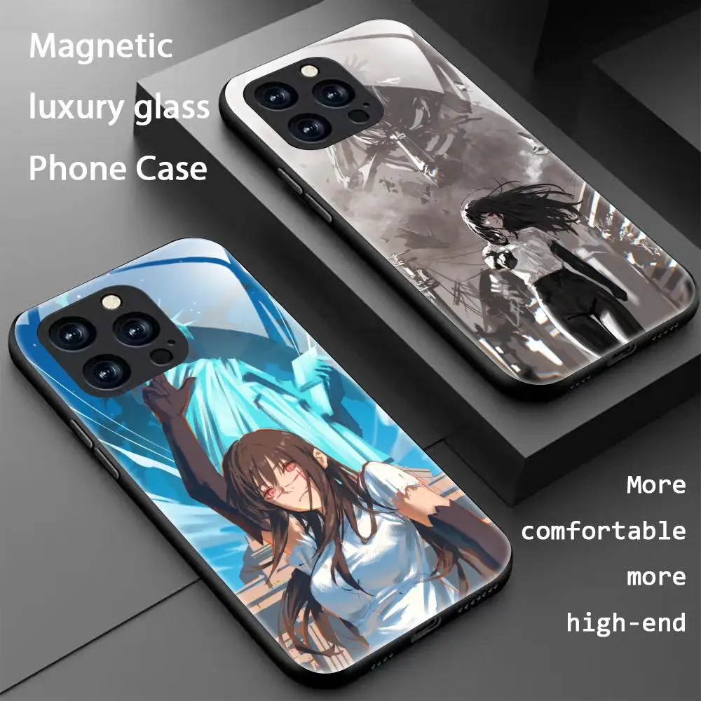 Чехол для телефона War Devil Asa Mitaka для iPhone 17 16 15 14 13 12 11 X XR XS 8 Plus Mini Pro Max, стеклянный магнитный чехол