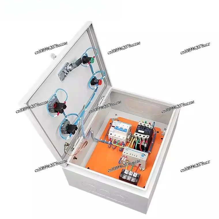 

4KW Motor Control Box, 380V Three-phase Weak Current, 7.5KW Water Pump Fan, Stainless Steel Distribution, Short Circuit