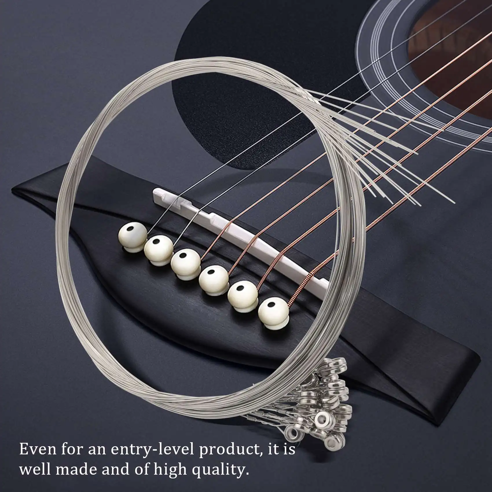 High-end 20-Pack Single Electric Guitar Strings Bulk .011 High E (Medium) 11 Gauge