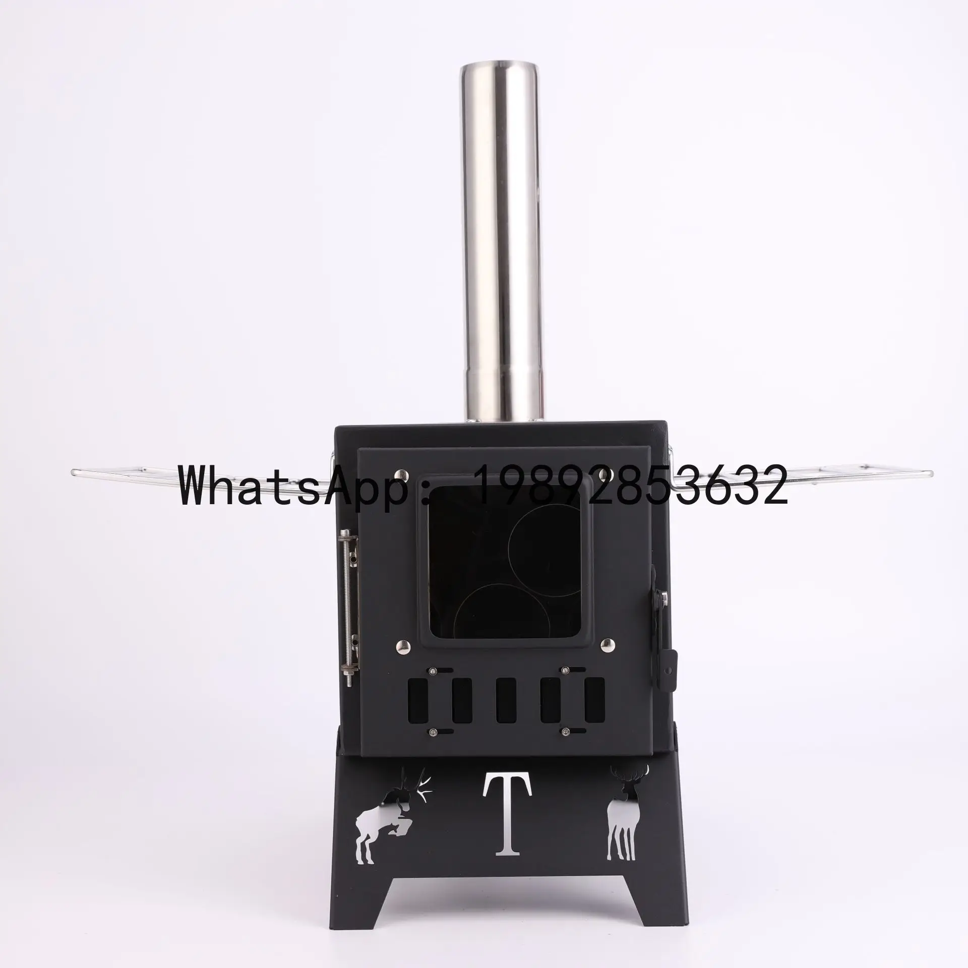 PYJ outdoor courtyard tent wood stove camping picnic stove stainless steel folding heating cassette stove