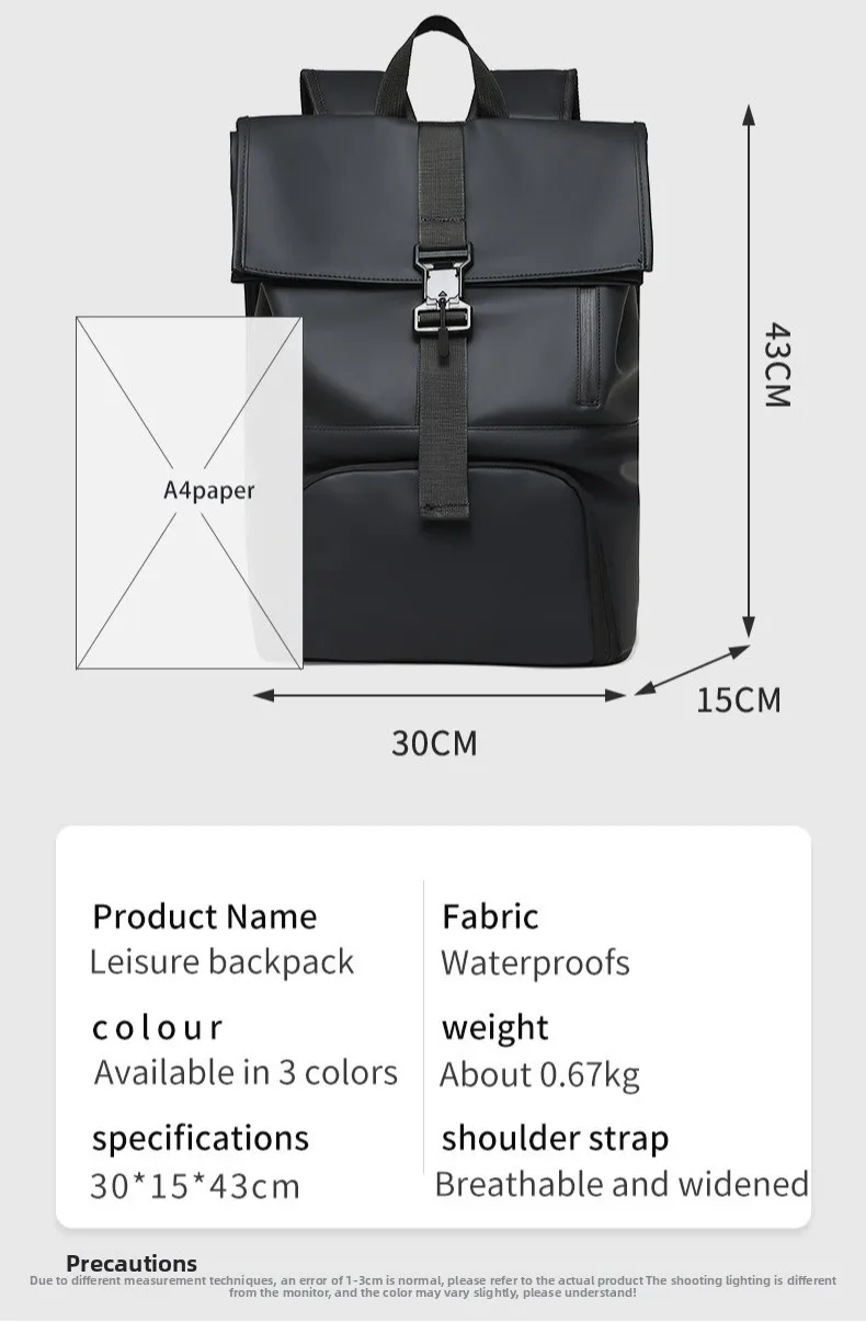 New Fashionable Men's Backpack, Casual Outdoor Sports Backpack, Multi-functional Large-capacity Backpack with Shoe Compartment