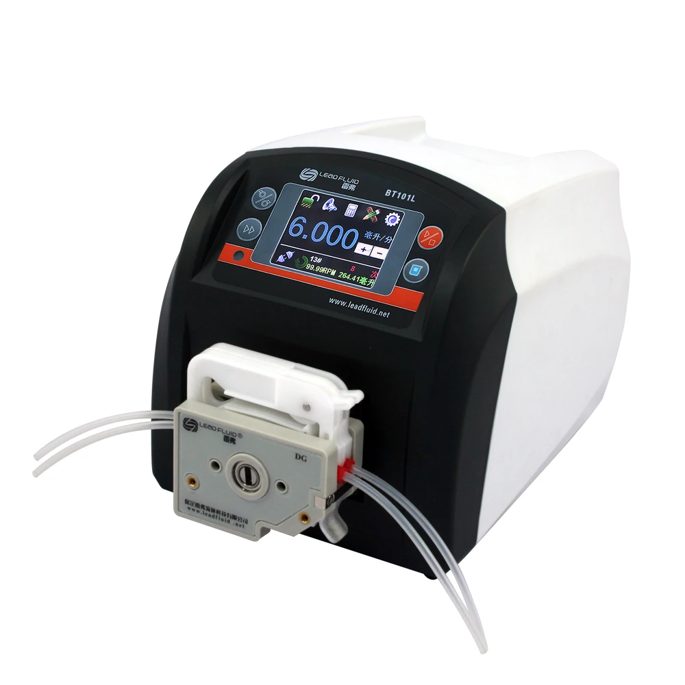 

BT101L DG6-2(6rollers,2 channel) Lab Industrial Chemical Medical Intelligent Flow Peristaltic Pump Liquid 0.0002-49ml/min