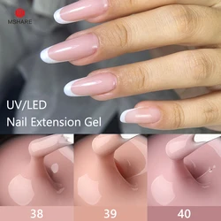 MSHARE TPO Free Builder Nail Gel Natural Nude Clear Nail Extension Gel Medium Self-Leveling Hard Construction Manicure 50ml