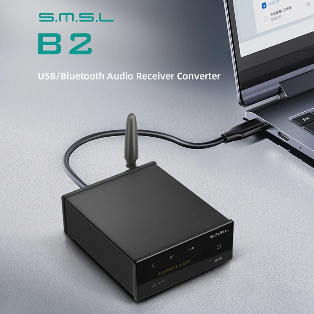 

SMSL B2 Bluetooth 5.1 USB Audio Reciever Converter DAC CS43131 Decoding High Gain CS43131 LDAC SBC AAC APTX/HD ApXT_LL AptX