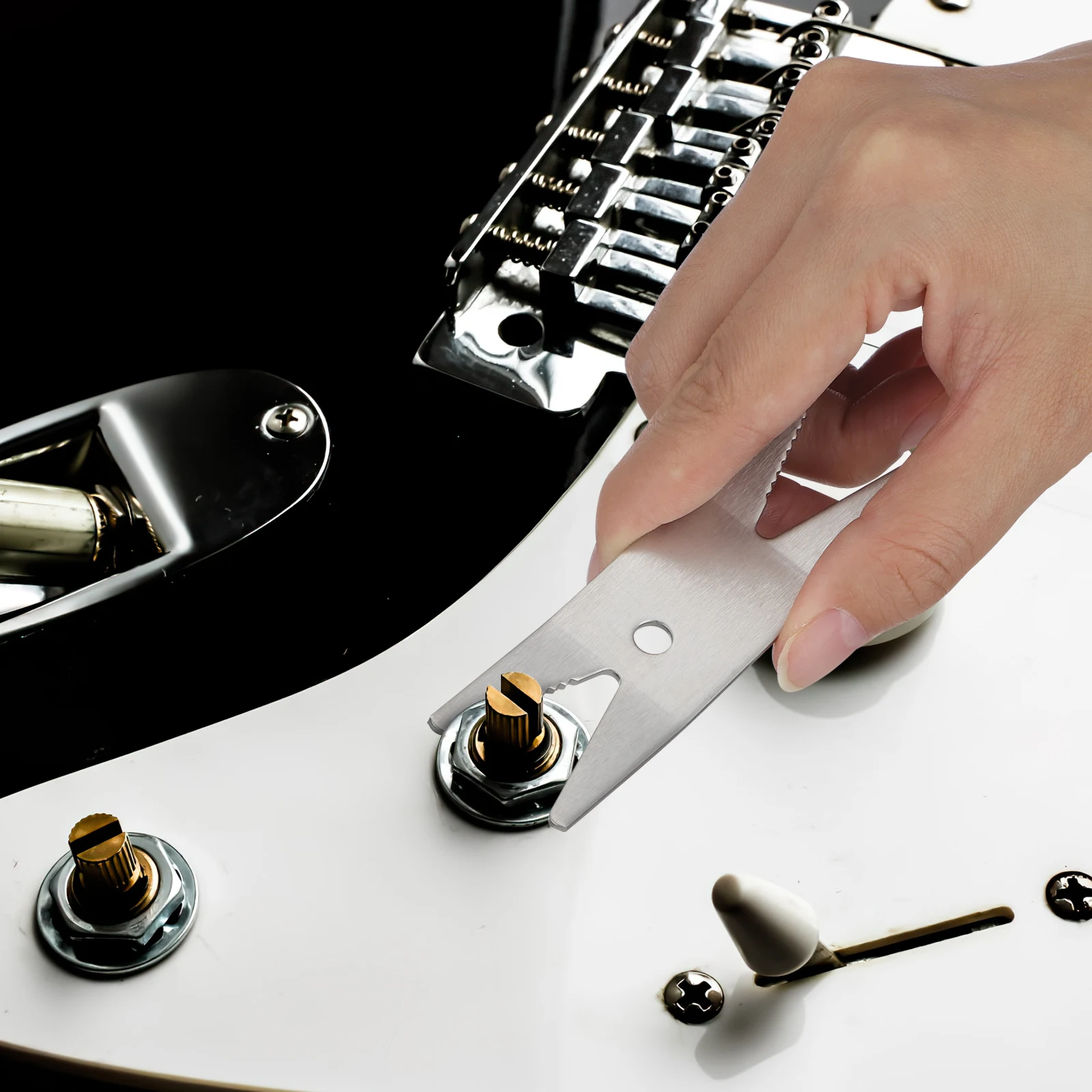 

Multi-Spanner Wrench Metal Tool Knob Jack Tightening Pots Switches Accessories For Electric Wrench Guitar Spanner