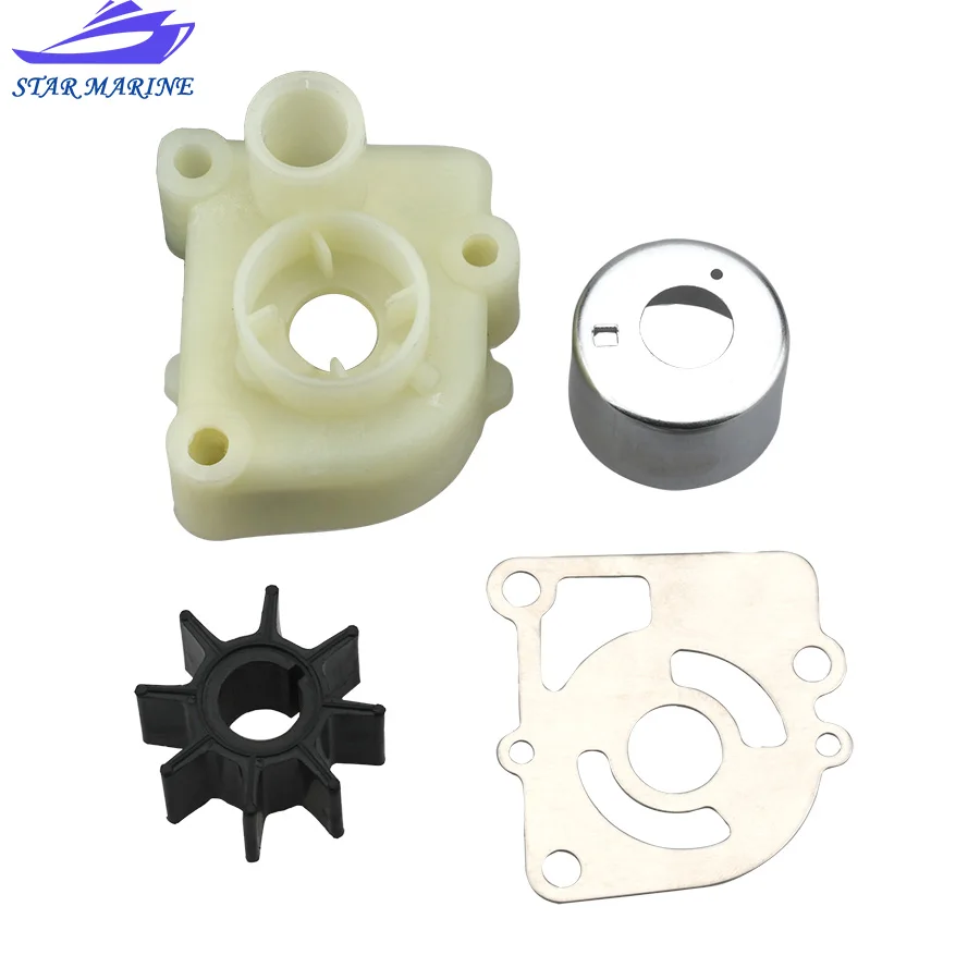 Pump Case (Upper)&Pump Case Liner&Water Pump Guide Plate&impeller For Tohatsu 9.9HP-18HP 350-65016-1 350-65011-1 350-65025-0