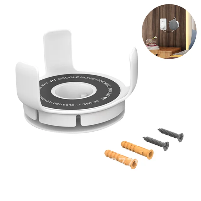 

Outlet Wall Mount Holder For Google Home Mini Compact Outlet Mount Accessories For Home Mini Voice Assistant Speaker