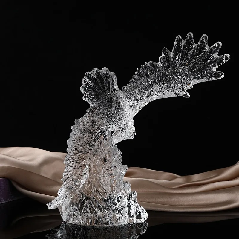 K9 crystal ornament crystal ornament crystal eagle carving grand display crafts