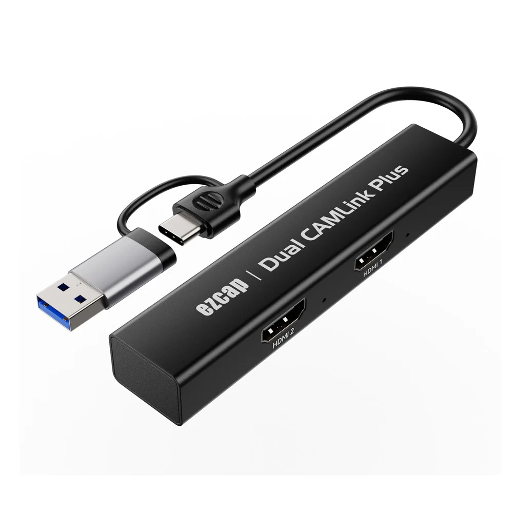 EzCAP316 Dual CamLink Plus 2 Карта видеозахвата HDMI — UVC Type-C USB3.0 для ОС Windows/MAC/linux/Android.