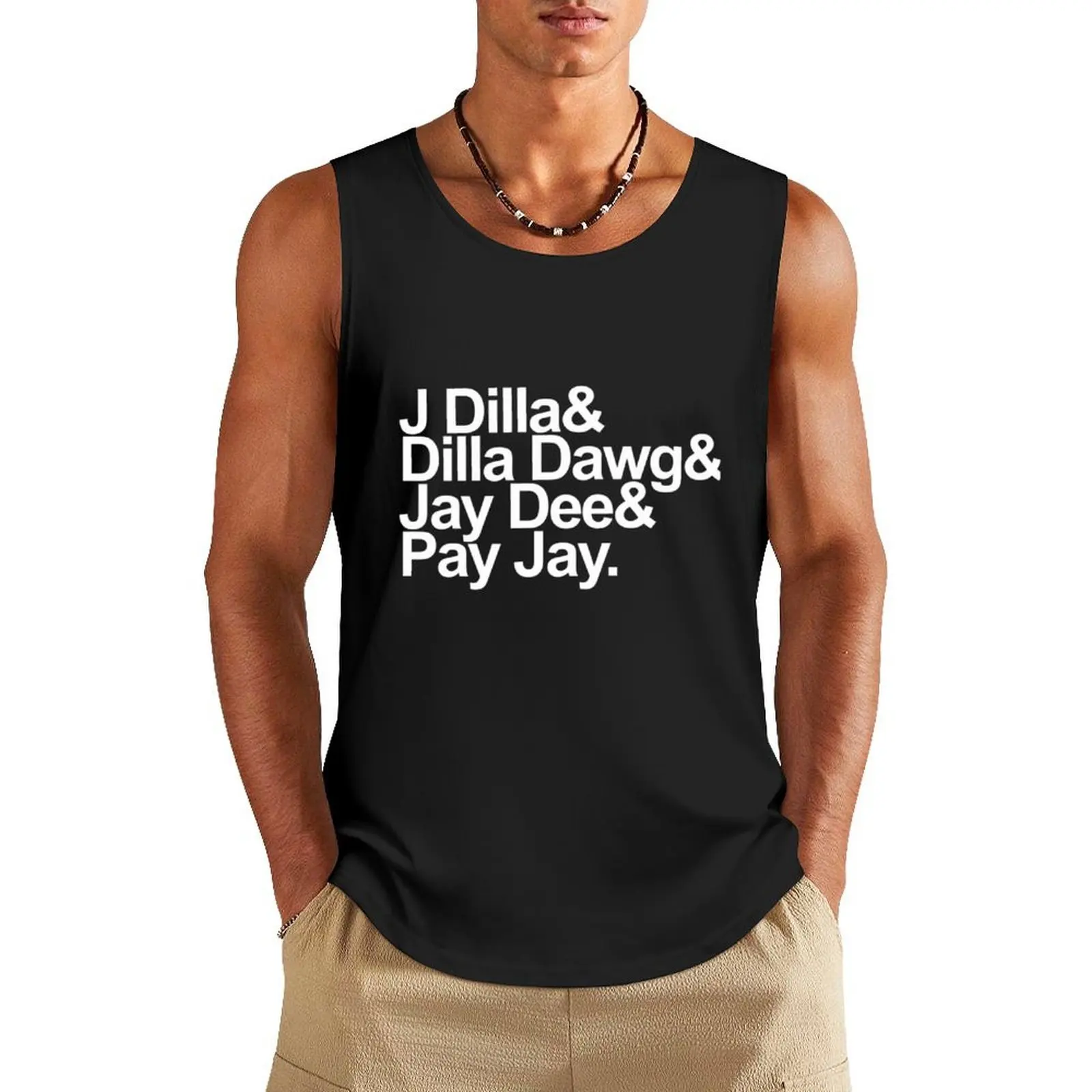 

J Dilla Wont Do Print Tank Top Men's tops t-shirts for Men's gym bodybuilding man training weight vest