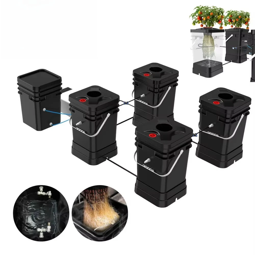 

Top-selling recirculating 5-gallon barrel hydroponic aerodynamic growth system with 4/6/8/12 field supplier in China