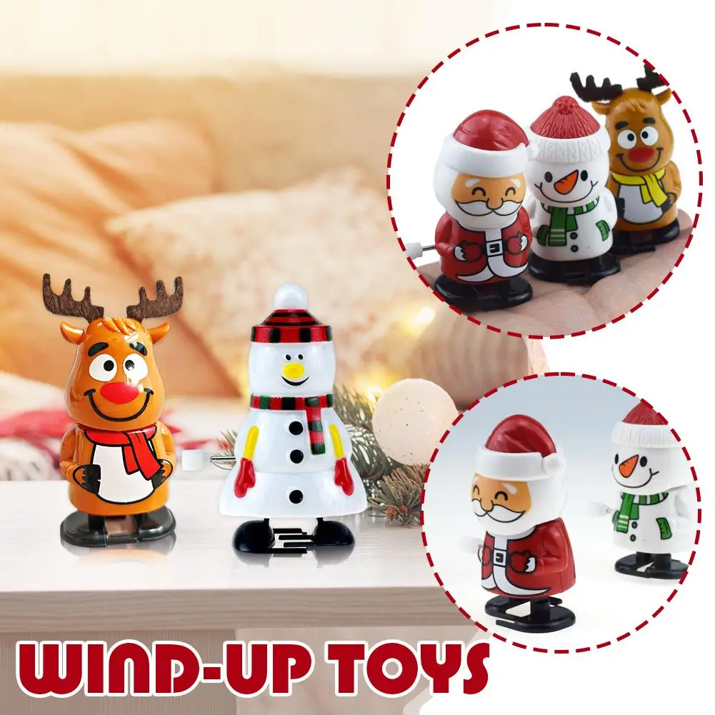 2024 New Christmas Wind Up Toys, 8pcs Christmas Stocking Funny Christmas Gifts Stuffers Toys Toys Toys Party Up Wind S3t3