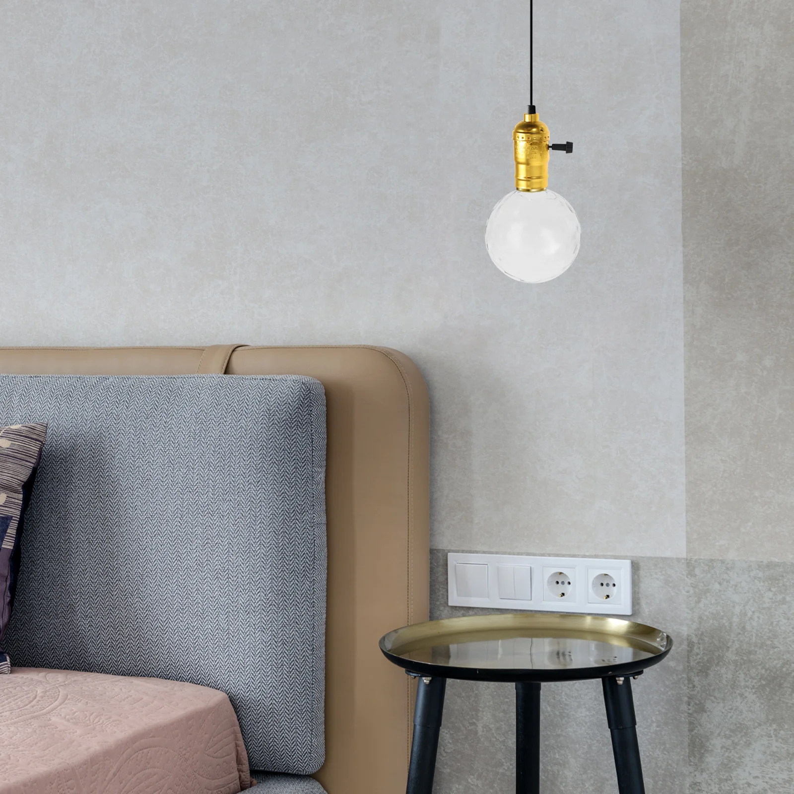 

2Pcs Vintage Light Socket Replacement Lamp Holder Metal Socket Light Fixture Parts for Table Lamps Retro Lamp Accessory