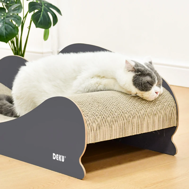 Large Size Cat Couch Bed Furniture Ultimate Cardboard Scratching Lounge durable Cat Scratcher