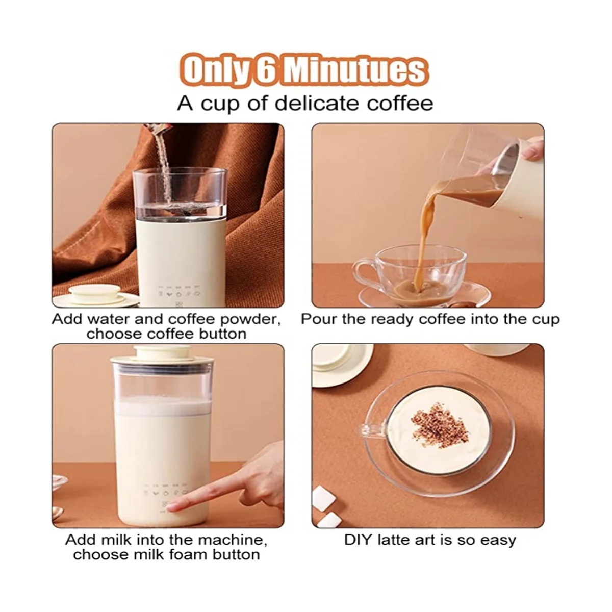 เครื่องชงกาแฟชานมเครื่องชงกาแฟไฟฟ้าอเนกประสงค์ขนาด350มล. เครื่องปั่นนมแบบมีแผลพุพองเครื่องผสมปลั๊กแบบยุโรป