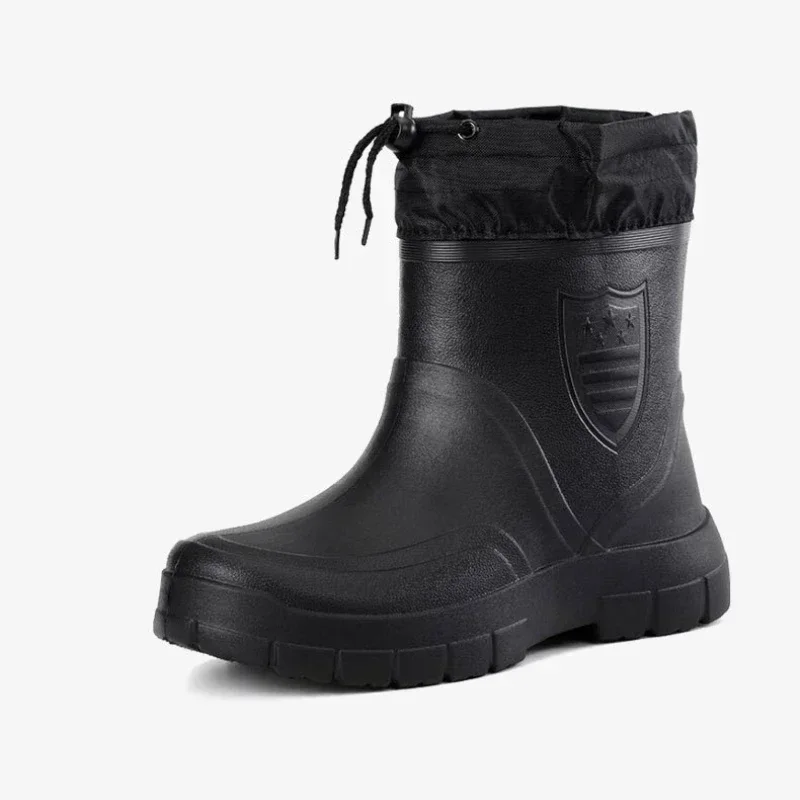 Botas de algodón antideslizantes Para Hombre, calzado sencillo de Color sólido, cálido e impermeable, Para exteriores, Invierno