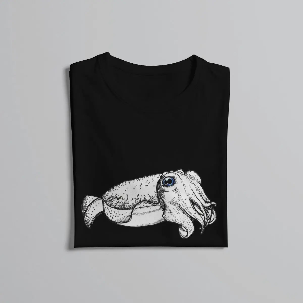 Men Friendly Cuttlefish T-Shirt Cool Style  Hipster Ofertas O Neck Graphic Tshirt