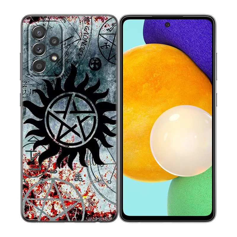 Supernatural Tv Show Phone Case For Samsung Galaxy A13 A22 A32 4G A53 A73 5G A21 A30 A50 A52 S A12 A23 A31 A33 A51 A70 A71 A72