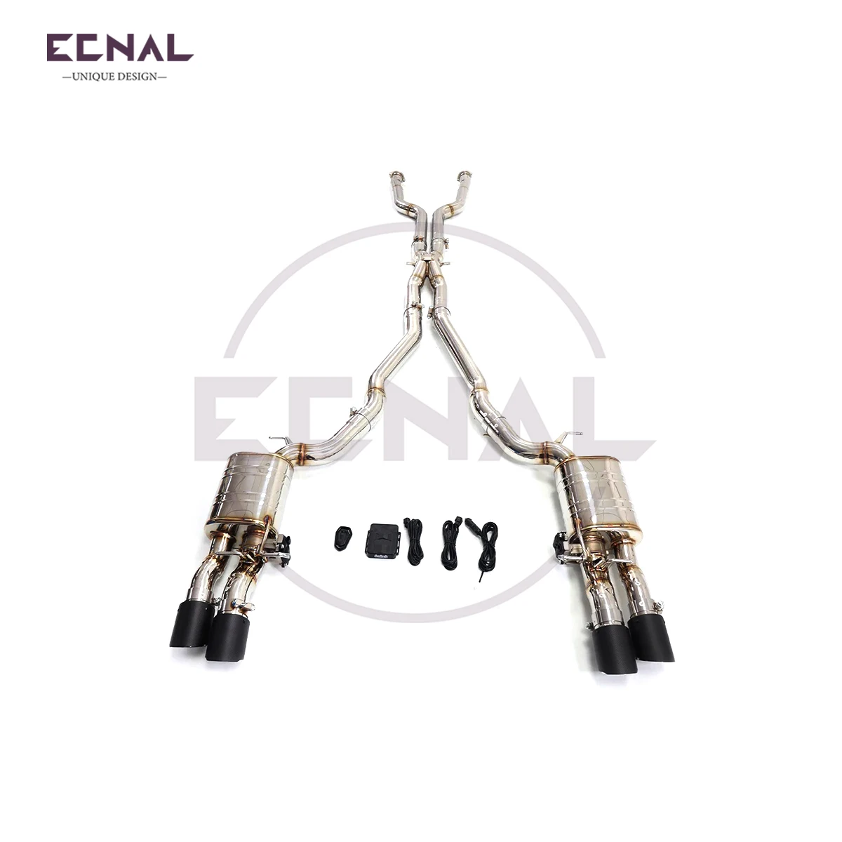 

ECNAL EXHAUST for 2005-2010 BMW E63 E64 M6 5.0L SS304 Valve Exhaust High Performance Exhaust Pipe for Exhaust System